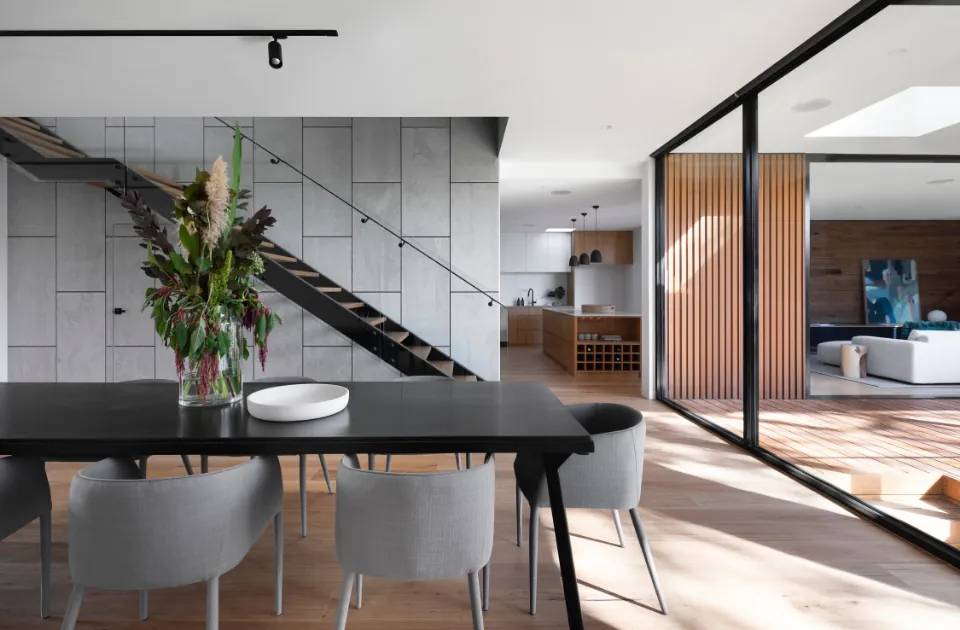 Elegant Wood Paneling Accent